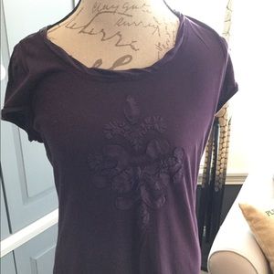 Loft Dark Plum Tee Size L